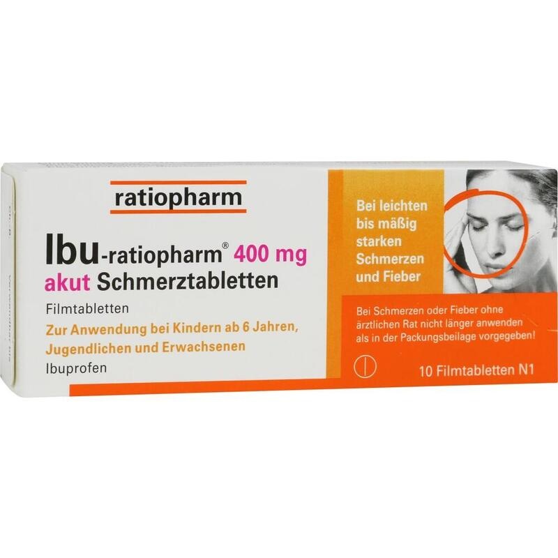 IBU-RATIOPHARM 400 mg akut Schmerztbl.Filmtabl.