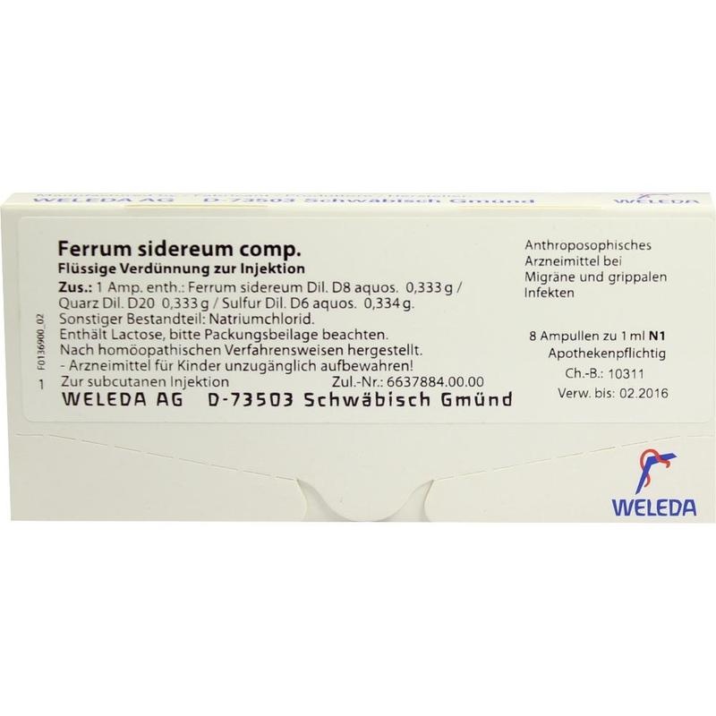 FERRUM SIDEREUM COMP.Ampullen
