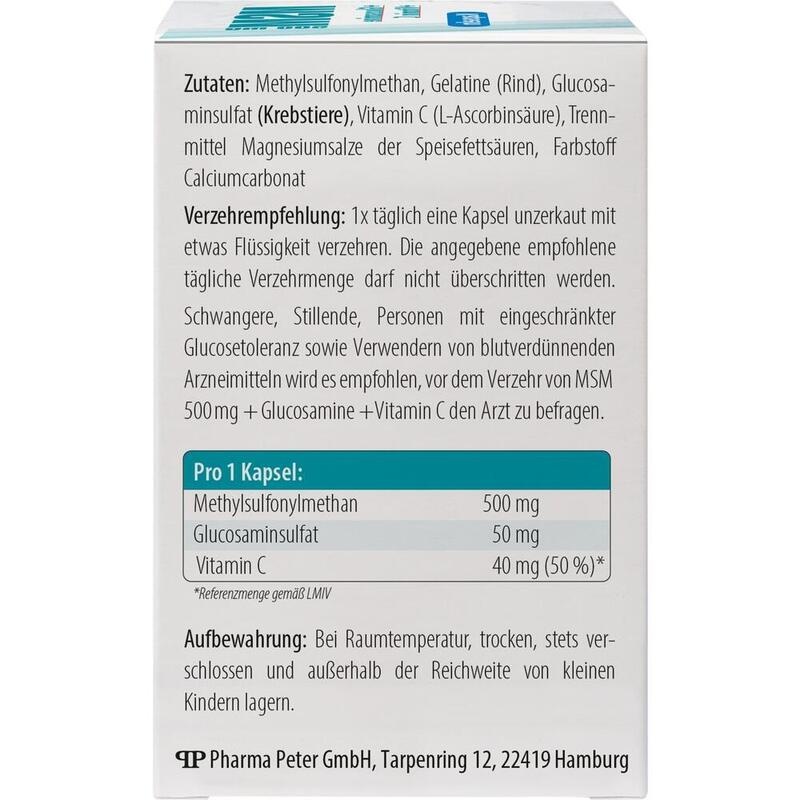 MSM 500 mg+Glucosamine Kapseln