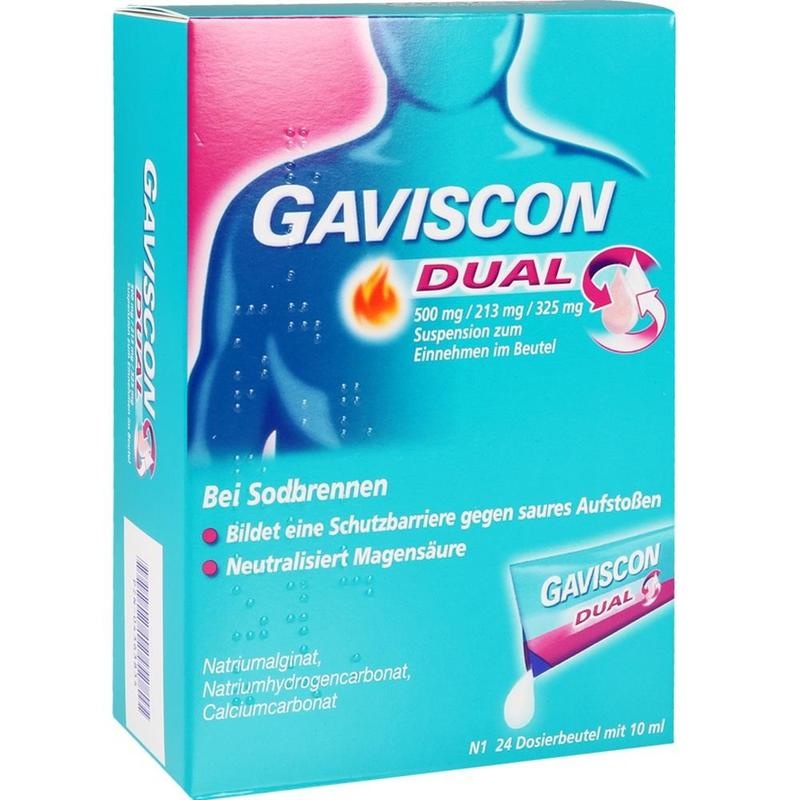 GAVISCON Dual 500mg/213mg/325mg Susp.z.Einn.Btl.