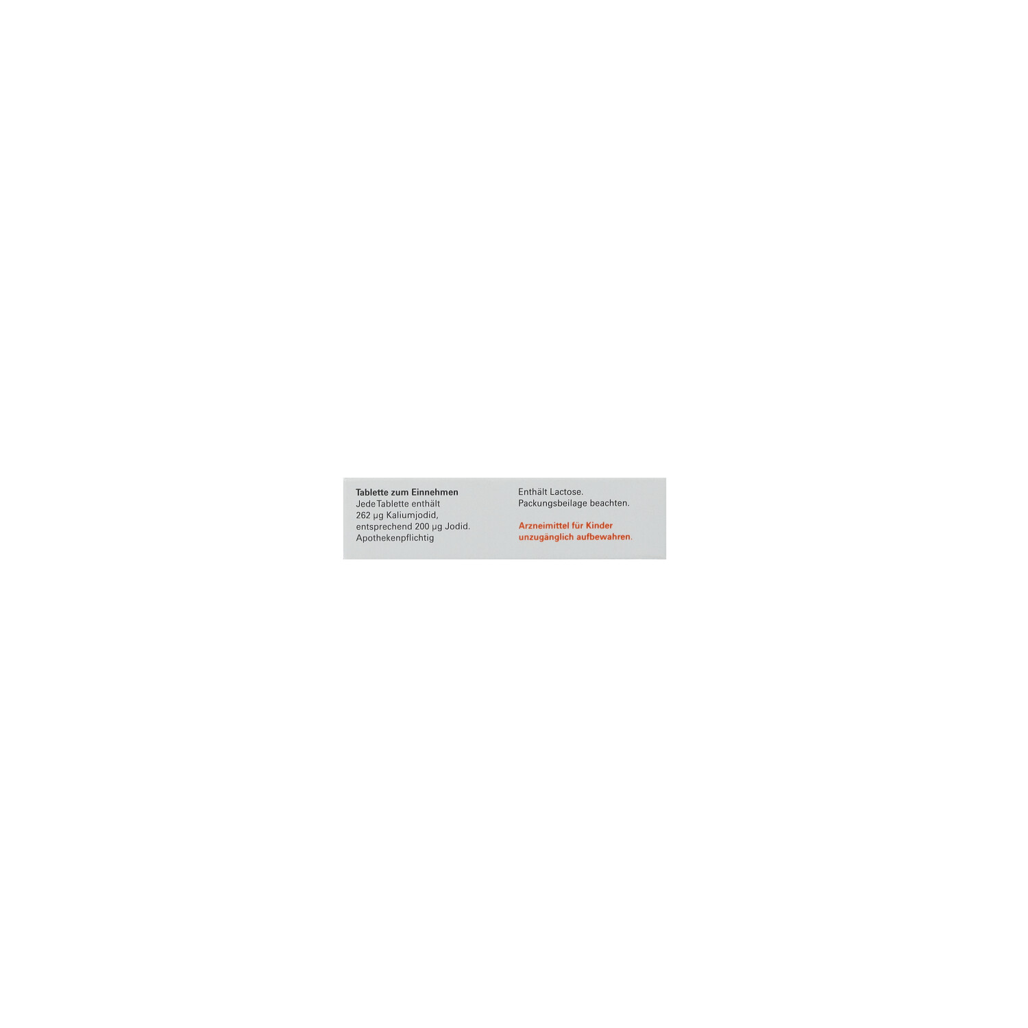 JODID-ratiopharm 200 μg Tabletten