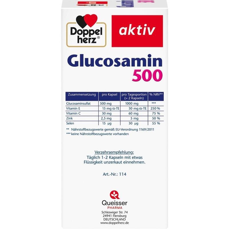 DOPPELHERZ Glucosamin 500 Kapseln