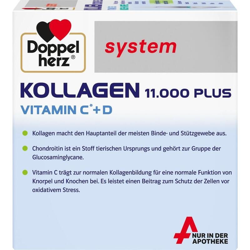DOPPELHERZ Kollagen 11.000 Plus system Ampullen