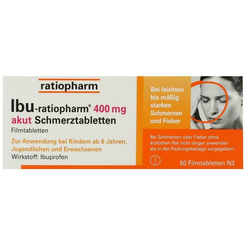 IBU-RATIOPHARM 400 mg akut Schmerztbl.Filmtabl.