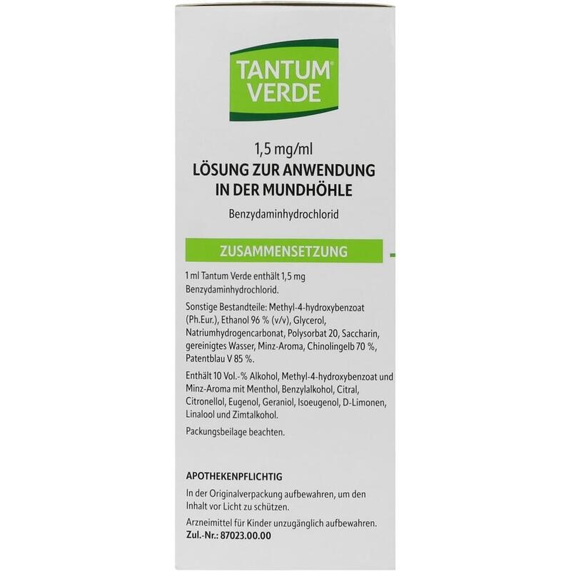 TANTUM VERDE 1,5 mg/ml Lösung z.Anw.i.d.Mundhöhle