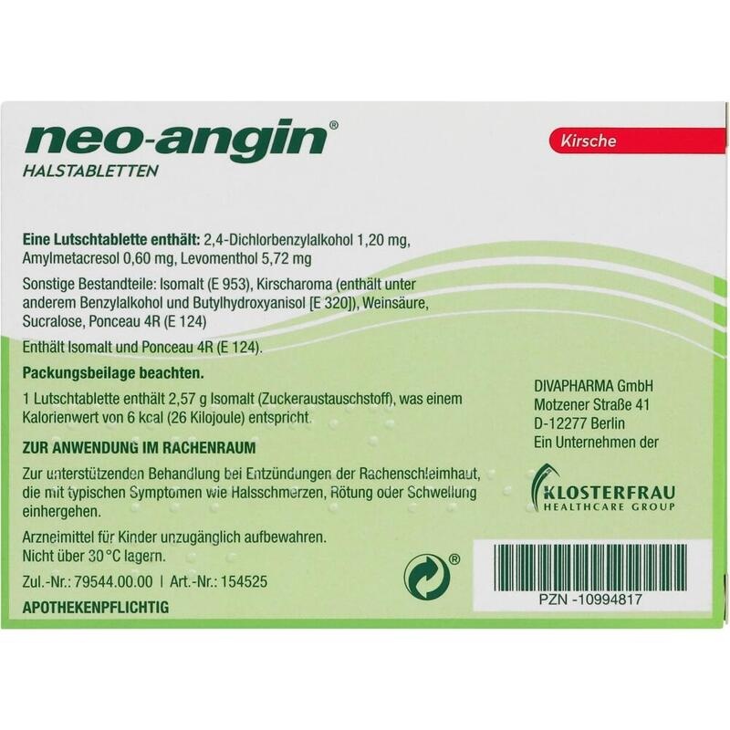 NEO-ANGIN Halstabletten Kirsche