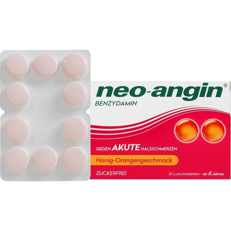 NEO-ANGIN Benzydamin akute Halsschmerz.Honig-Oran.