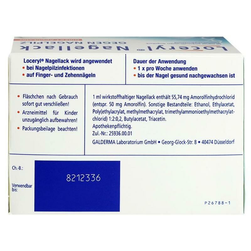 LOCERYL Nagellack gegen Nagelpilz DIREKT-Applikat.
