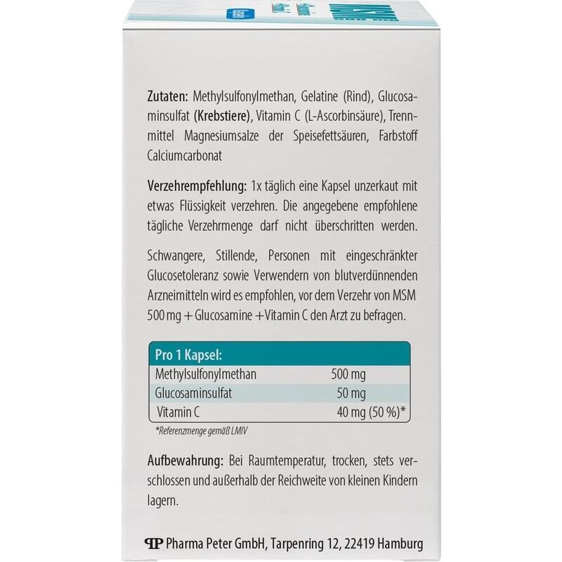 MSM 500 mg+Glucosamine Kapseln