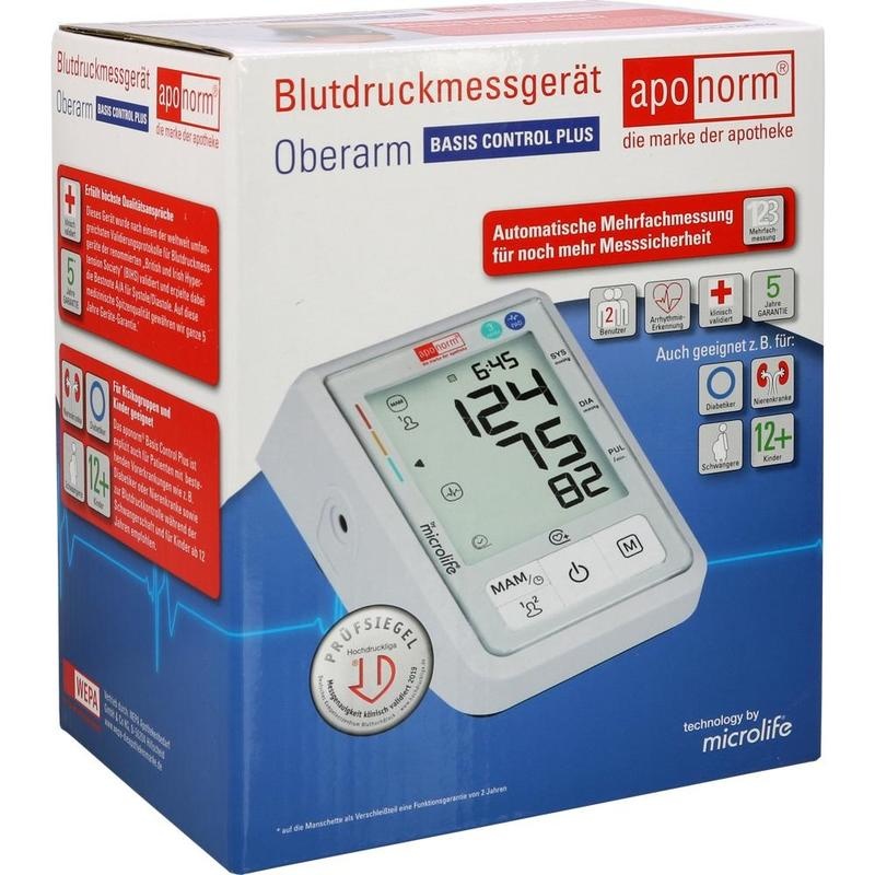 APONORM Blutdruckmessgerät Basis C.Plus Oberarm