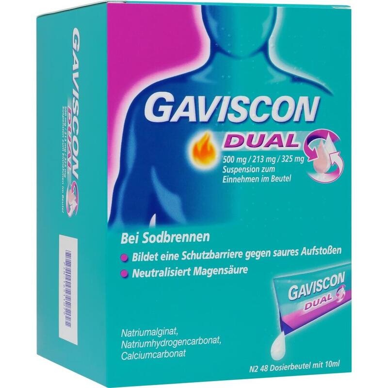 GAVISCON Dual 500mg/213mg/325mg Susp.z.Einn.Btl.