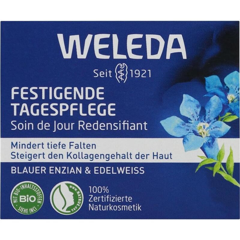 WELEDA festigende Tagespflege blauer Enzian&Edelw.