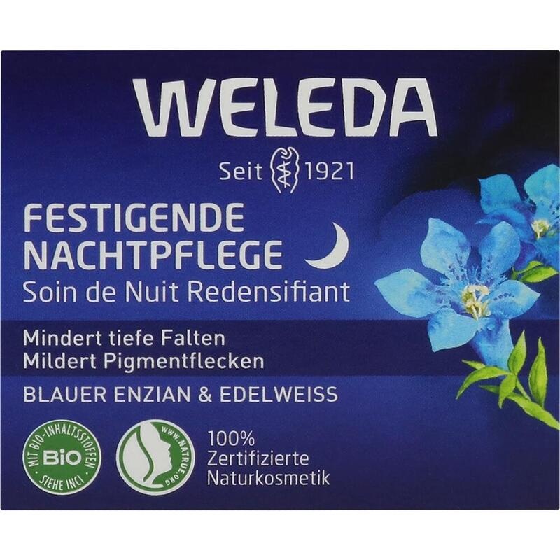 WELEDA festigende Nachtpflege blauer Enzian&Edelw.