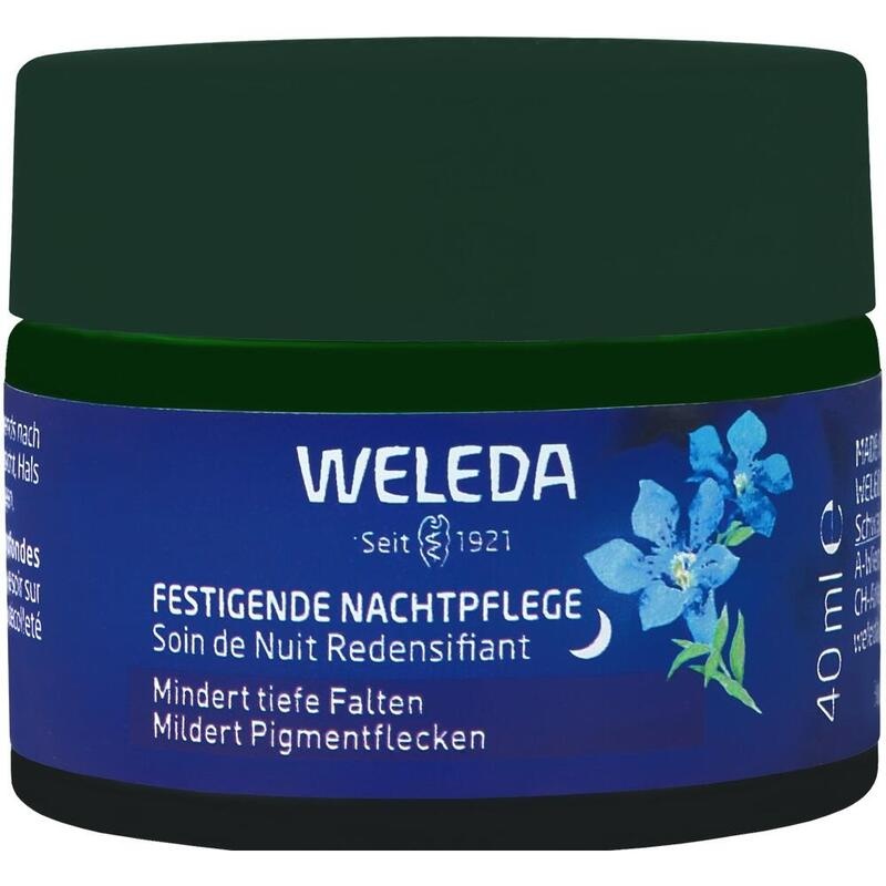 WELEDA festigende Nachtpflege blauer Enzian&Edelw.