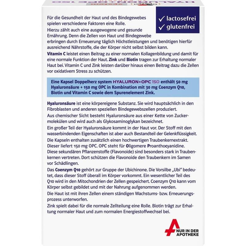 DOPPELHERZ Hyaluron+OPC system Kapseln