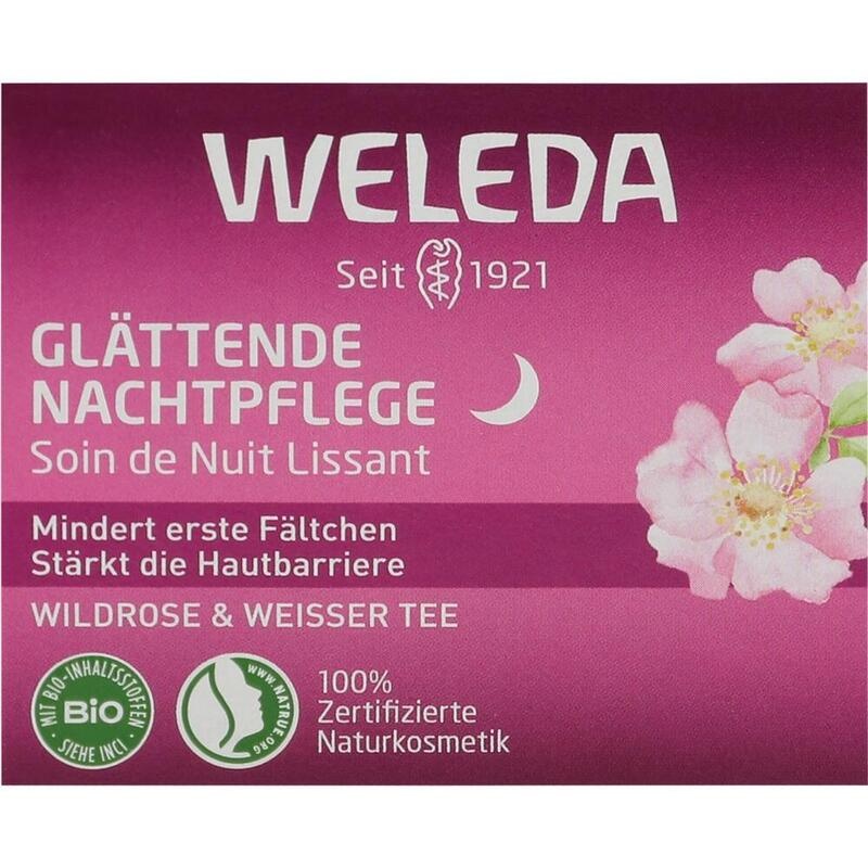 WELEDA glättende Nachtpflege Wildrose & weißer Tee