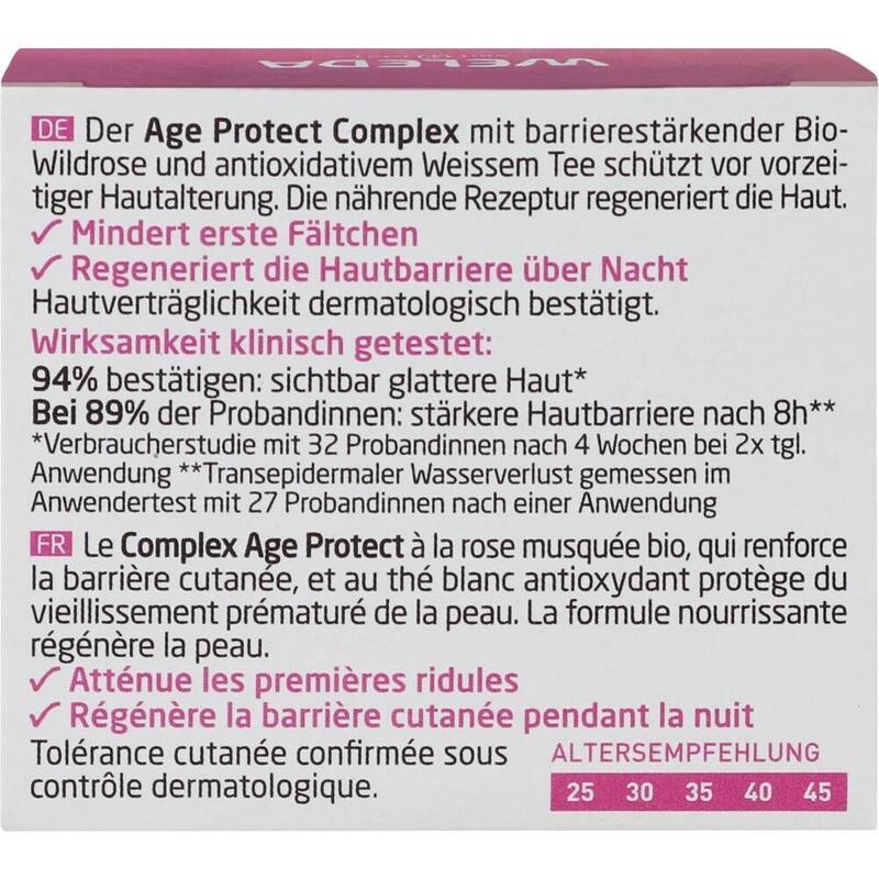 WELEDA glättende Nachtpflege Wildrose & weißer Tee