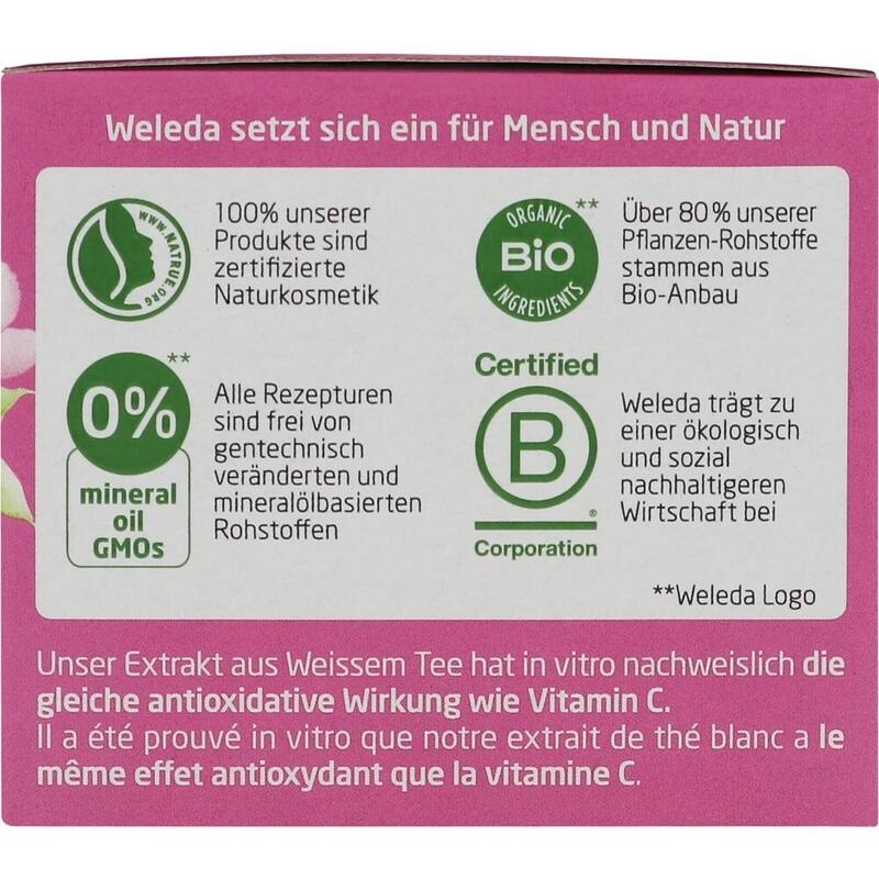 WELEDA glättende Nachtpflege Wildrose & weißer Tee