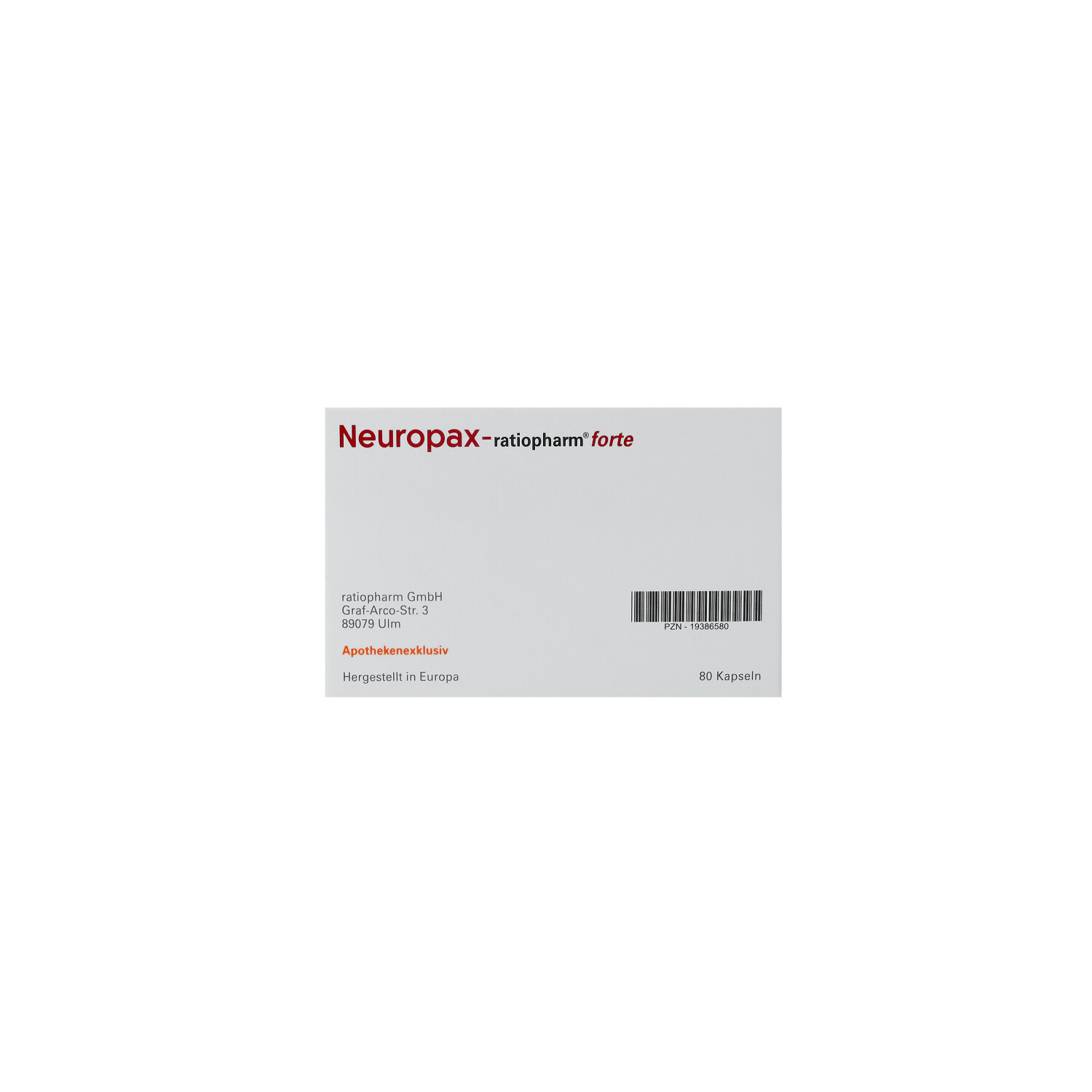NEUROPAX-ratiopharm forte Kapseln
