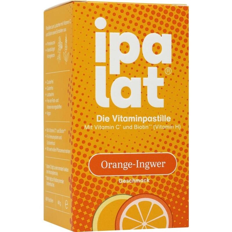 IPALAT Die Vitaminpastille Orange-Ingwer
